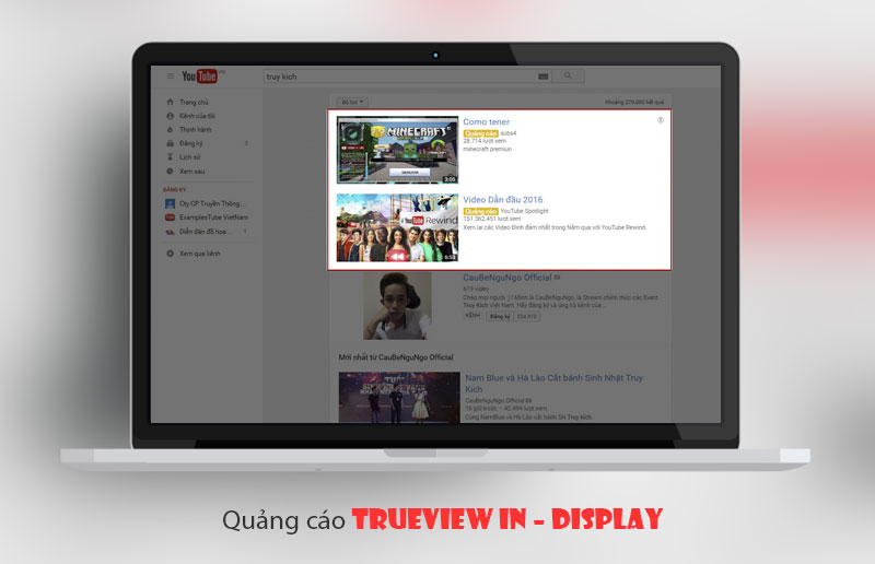 Agency quảng cáo Trueview In – Display